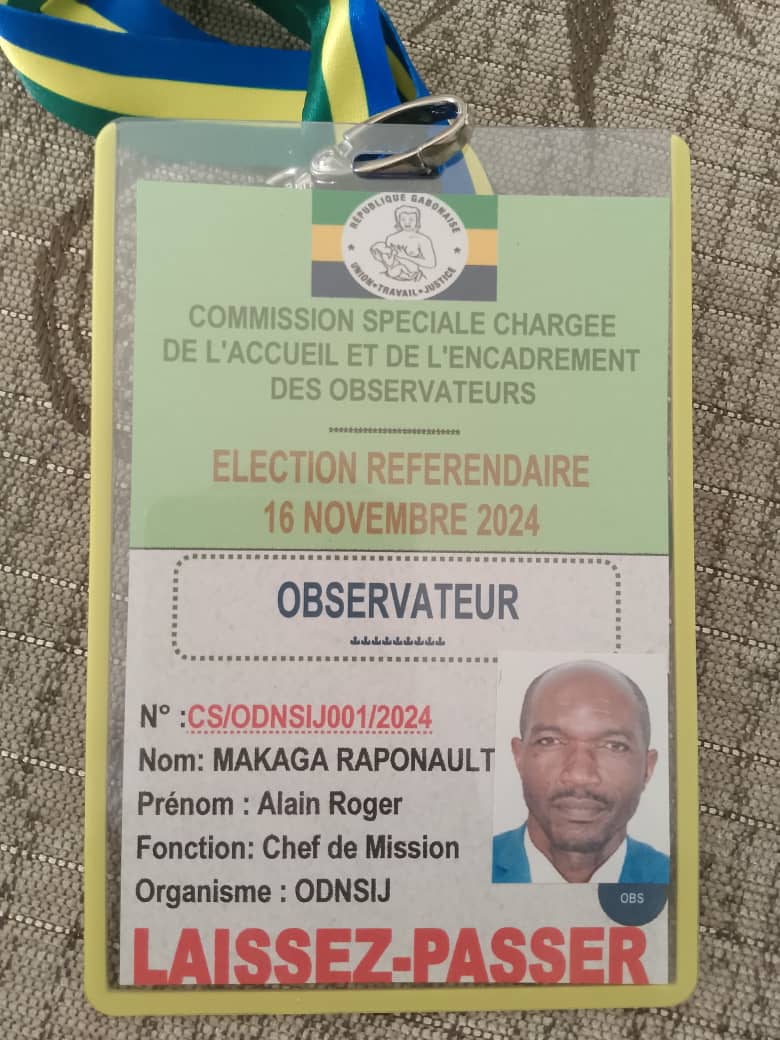 RAPPORT PARTIEL  DE LA MISSION D'OBSERVATION DU REFERENDUM AU GABON